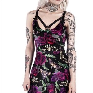 #killstar Lydia velvet skater dress